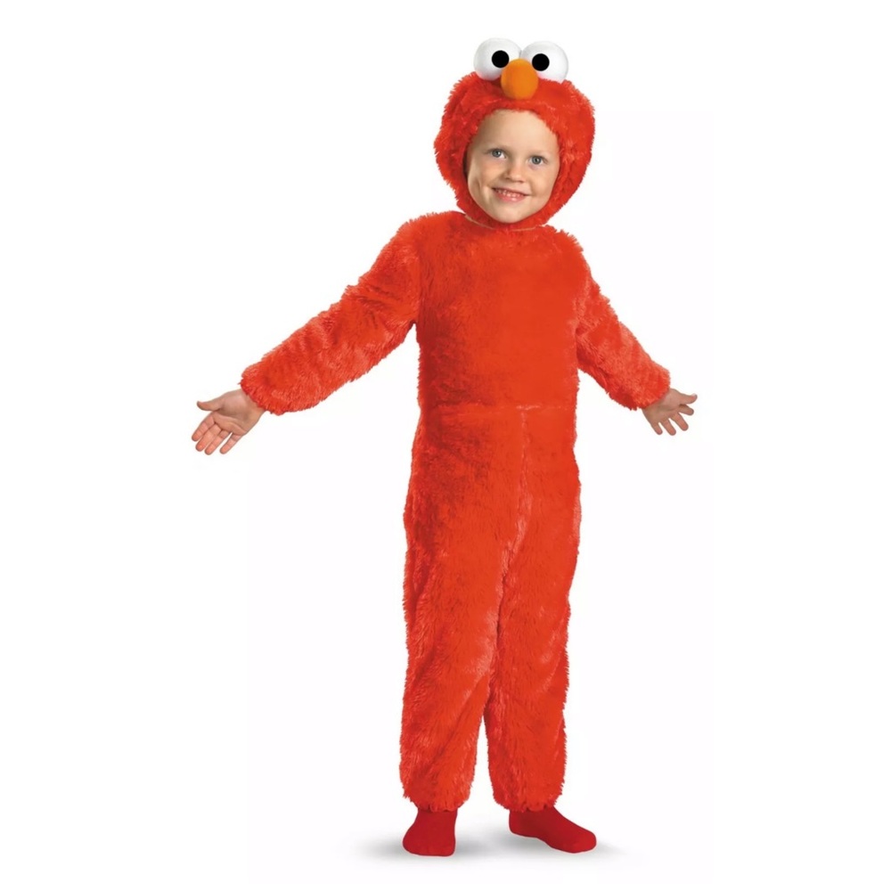Sesame Street Elmo Costume Plush Jumpsuit  2T